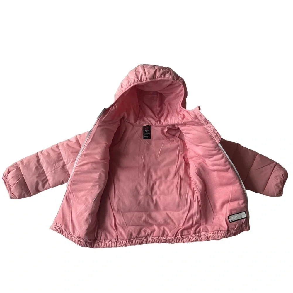 Gerry Girls Pink Bubble Jacket Jersey Lined Size Large